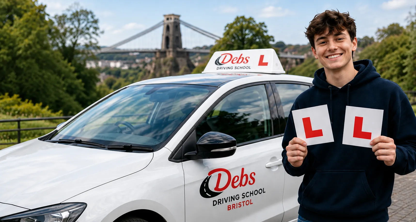 Learner driver with Debs Driving School Bristol