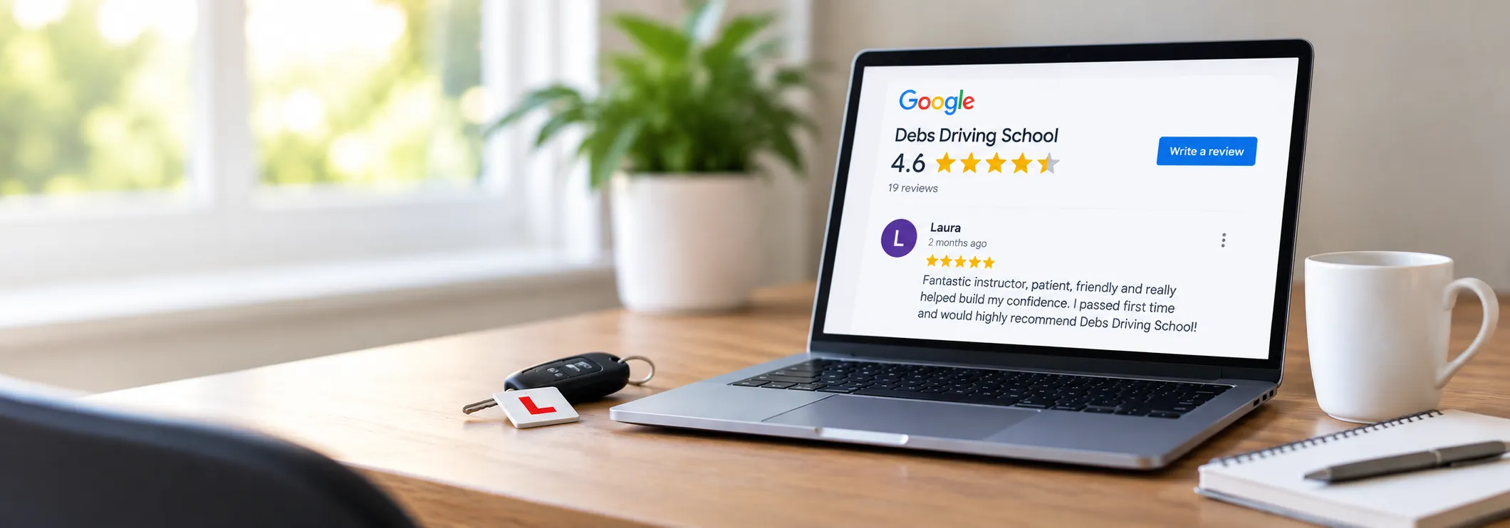 Google reviews for Debs Driving School Bristol